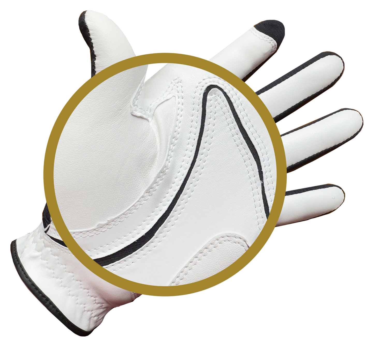 COPPERTECH PLUS ELITE GRIP ALL-WEATHER WHITE/LIME GOLF GLOVES