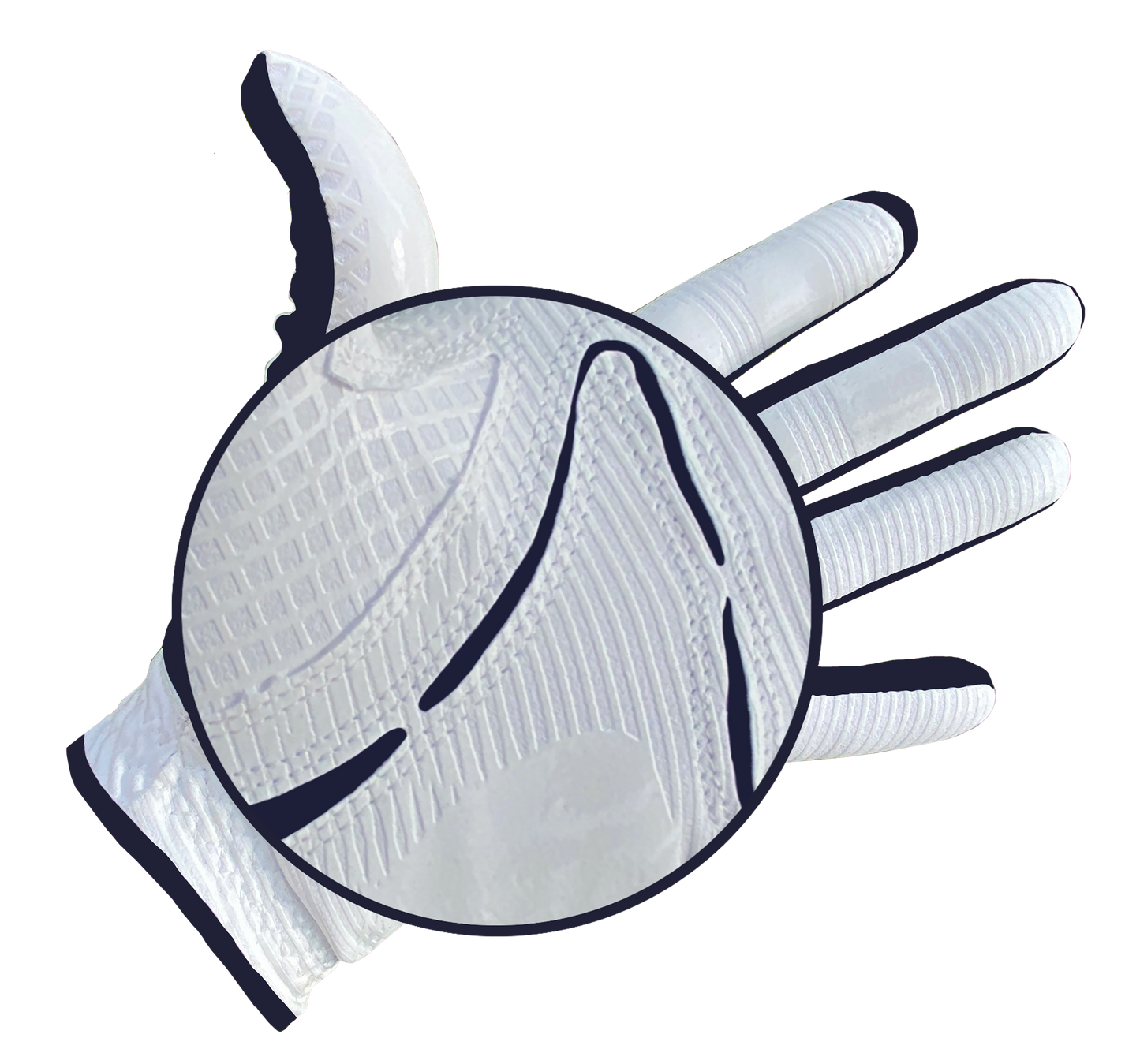 COPPERTECH PLUS ELITE GRIP WHITE/LIME GOLF GLOVE