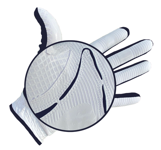 CANCER RESEARCH UK COPPERTECH PLUS ALL-WEATHER ELITE GRIP WHITE/NAVY GLOVE